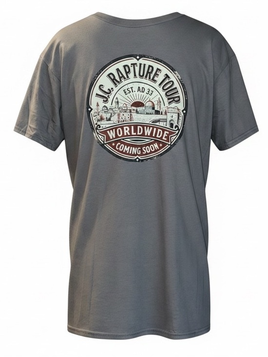 Gildan Other - JC Rapture Tour Worldwide Christian Graphic Tee, Size Large, New